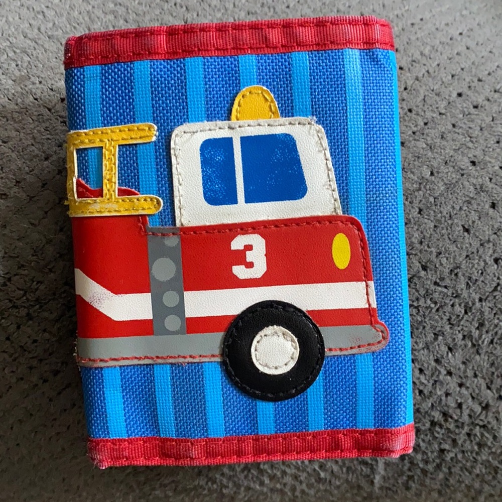 Stephen Joseph Firetruck kids wallet